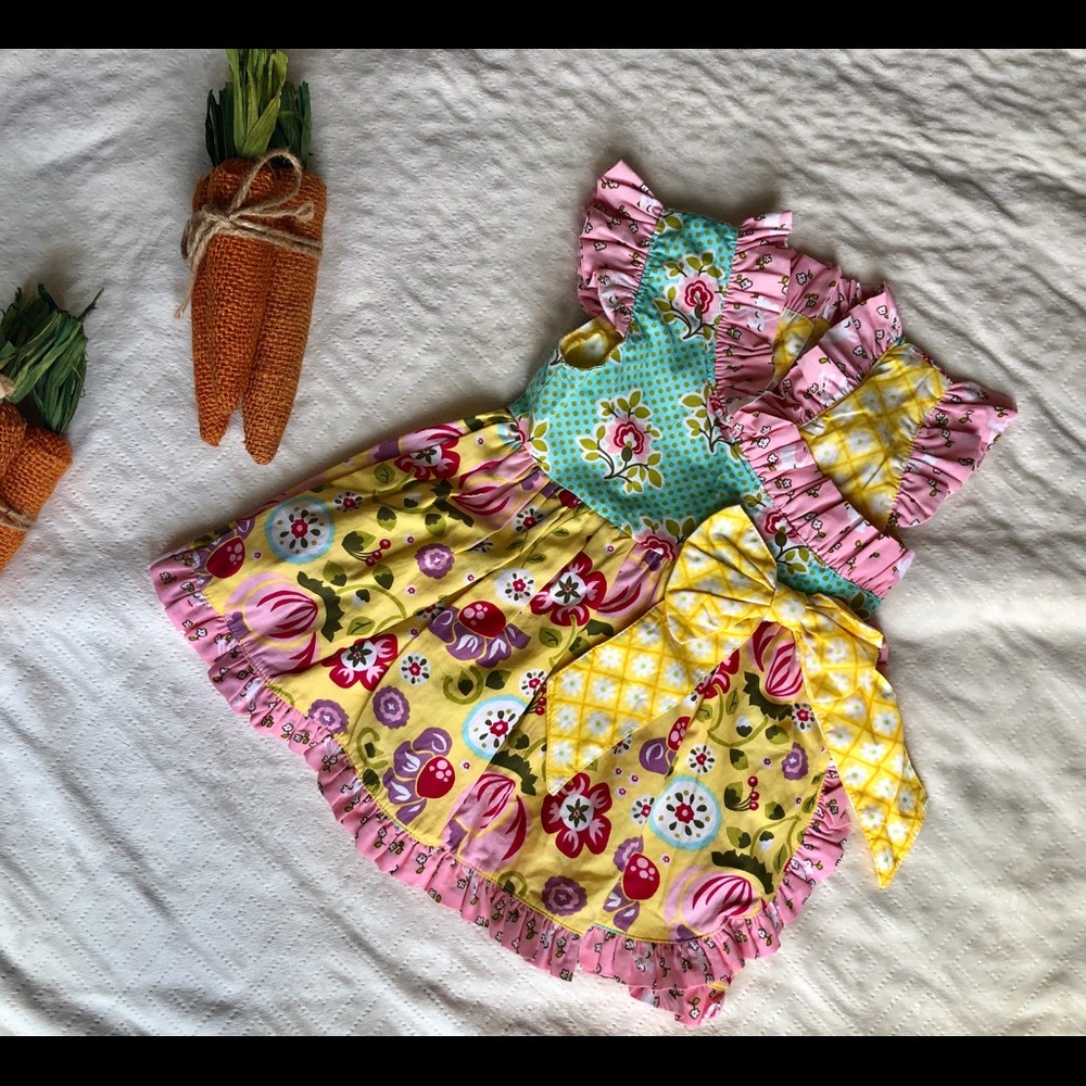 EUC Jelly the Pug color patch dress!
